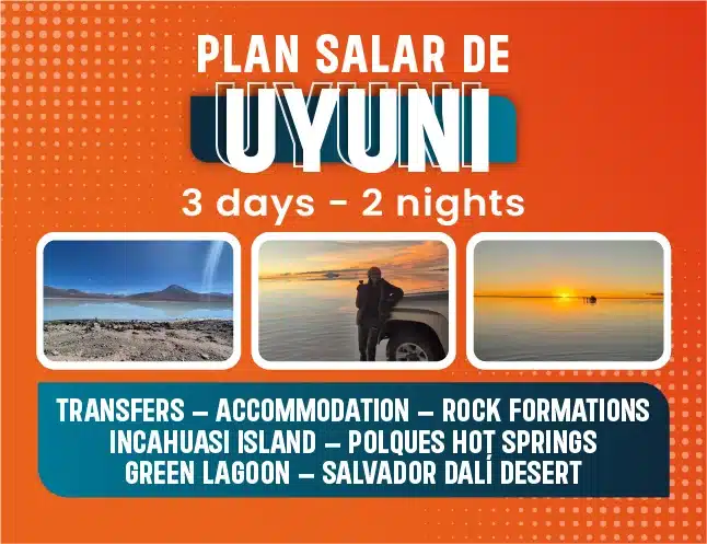 3-Day 2-Night Uyuni Salt Flats Tour with Private Rooms (departure from San Pedro de Atacama ending in Uyuni)